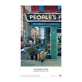 Richard Estes People's Flower 1971 Poster For Sale