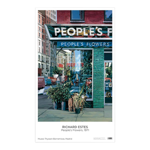 Richard Estes People's Flower 1971 Poster