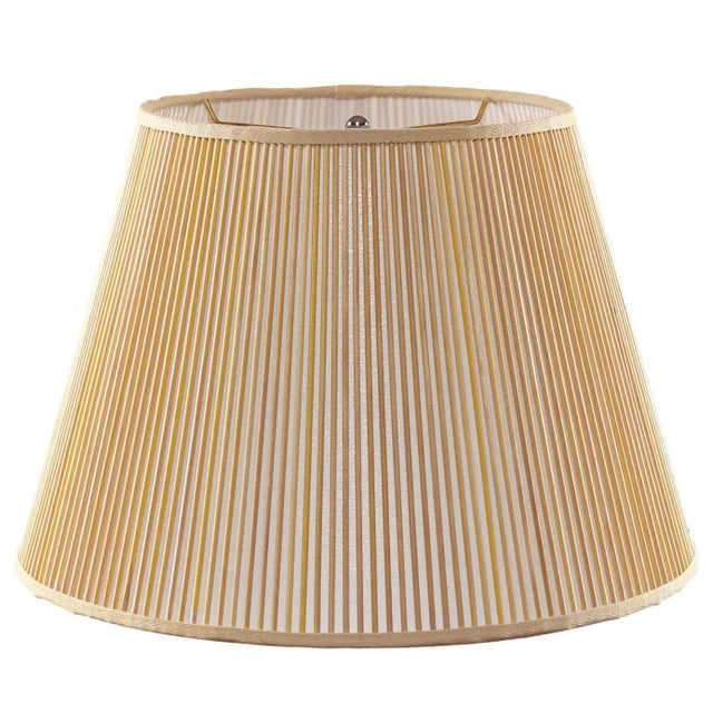 American Empire Stick Shade in Washed Yellow, 16" For Sale - Image 3 of 3