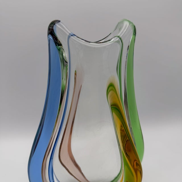 1960s Glass Vase by Frantisek Zemek, 1960s For Sale - Image 5 of 12
