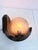 Glass Brutalist Style Wall Lamp in Ceramic and Glass, 1970s For Sale - Image 7 of 12