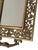 Vintage Brass Reticulated Vanity Mirror Tray, Pierced Acanthus Scroll, Figural Handles For Sale - Image 4 of 5
