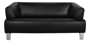 Model 2300 2-Seater Sofa in Black Leather from Rolf Benz