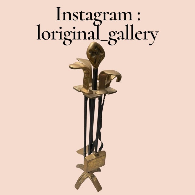 Fireplace Tools by David Marshall, 1970s, Set of 5 For Sale - Image 4 of 11