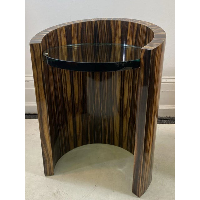 1980s J. Robert Scott Modernist Macassar Side Tables - A Pair For Sale In Philadelphia - Image 6 of 10