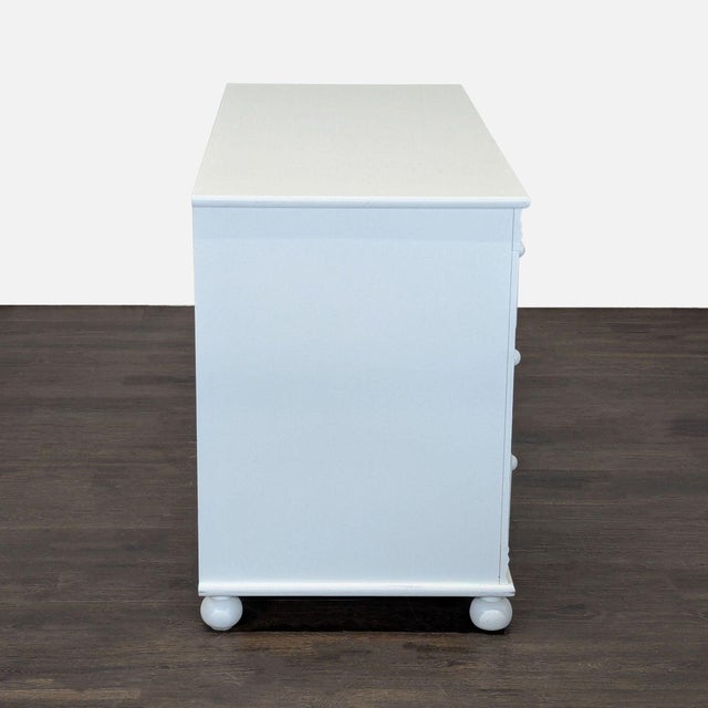 Bellini White Dresser With 3 Drawers and Side Cabinet For Sale - Image 4 of 10