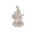 White Crystal Glass Liuli Pate-De-Verre Manjushri Kwan Yin Bodhisattva Statue For Sale In San Francisco - Image 6 of 11