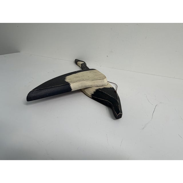 Folk Art Flying Goose Wall Sculpture For Sale - Image 4 of 9