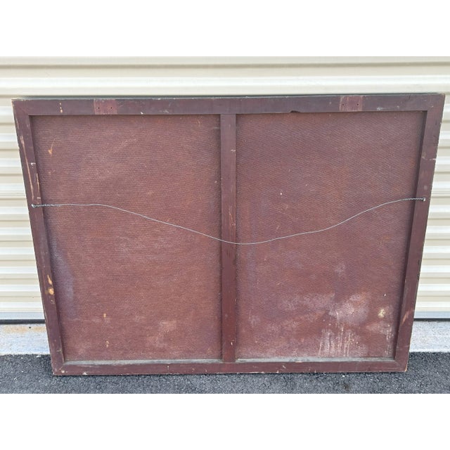 Brown Olaf Olesen American, Danish Listed Artist Signed 1923 Landscape Painting Mixed Media on Masonite, Framed For Sale - Image 8 of 9