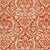 Sample - Schumacher Valencay Damask Fabric in Terracotta For Sale