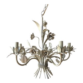 French Tole Chandelier For Sale