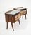 Mid-Century Modern Bedside Tables in Wood and Glass attributed to Vittorio Dassi for La Permanente Mobili Cantù, Italy, 1950, Set of 2 For Sale - Image 12 of 18