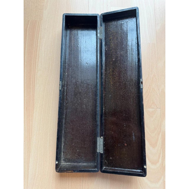 Antique Meiji Japanese Lacquer Box For Sale - Image 6 of 13