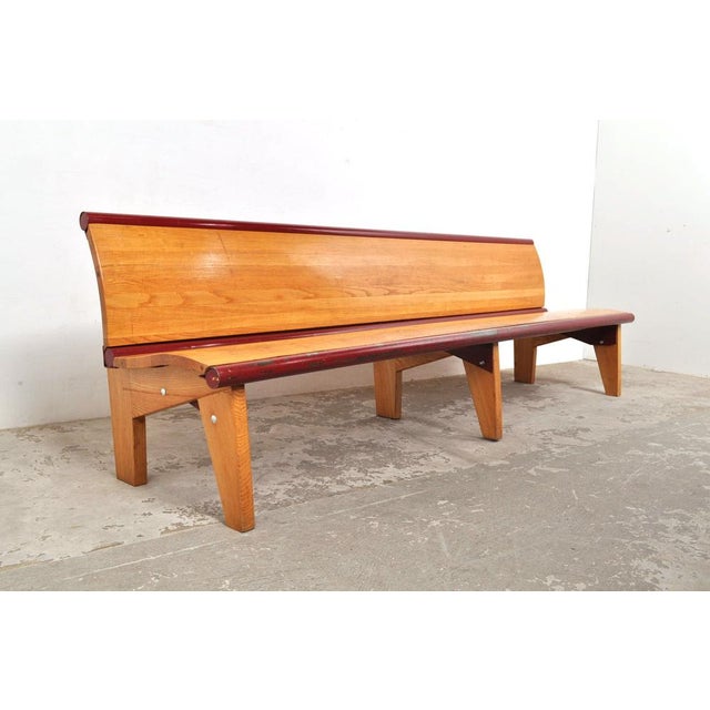 Vintage School Bench, 1950s For Sale - Image 9 of 9