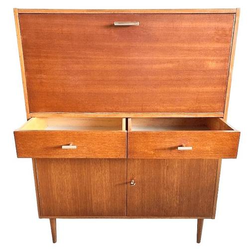 Vintage Danish Secretaire in Teak, 1960s For Sale - Image 6 of 9