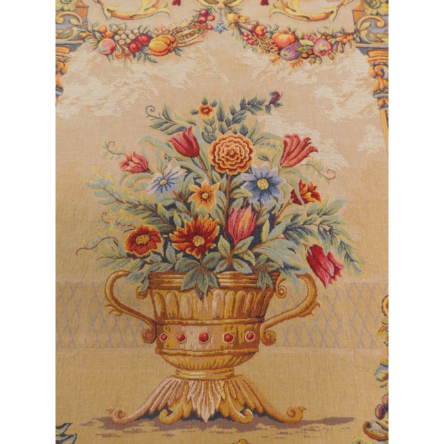 Jules Pansu company was started in 1878 in France. Floral vase within architectural frame.