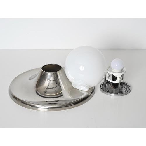 Large Chrome Light Ball Wall or Ceiling Lamp by Castiglioni for Flos, Italy, 1965 For Sale - Image 9 of 18