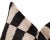 Contemporary Black & White Velvet Throw Pillow & Down Insert For Sale - Image 9 of 11