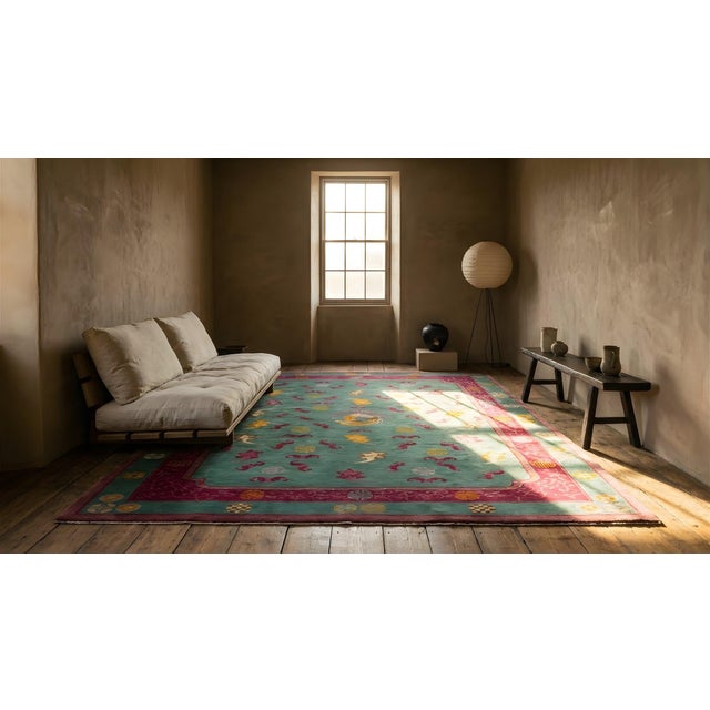 1920s Chinese Art Deco Carpet ( 8 8" x 11'2" - 265 x 340 ) For Sale - Image 15 of 15
