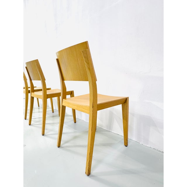 Vintage Danish Beech Dining Chairs, 1980s, Set of 4 For Sale - Image 11 of 16