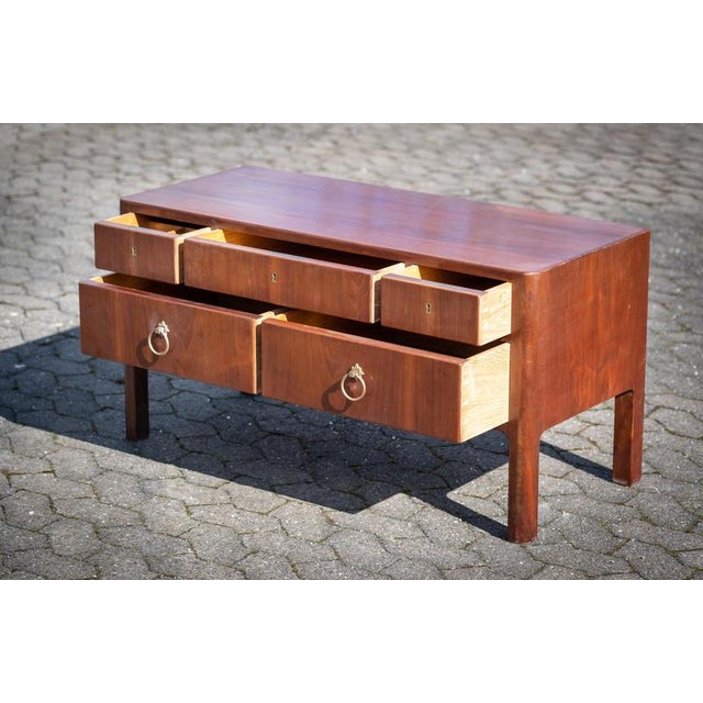 1930s Mahogany Chest of Drawers attributed to Ernst Kühn, Denmark, 1930s For Sale - Image 5 of 9