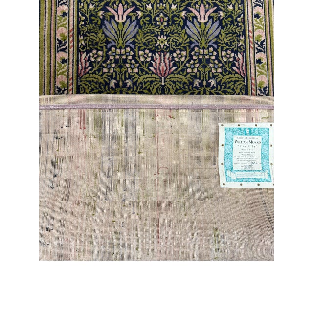 1980s Limited Edition William Morris “The Lily” Rug 2'3" X 4'6" For Sale In Washington DC - Image 6 of 7