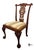Late 20th Century Vintage Chippendale Style Mahogany Dining / Accent Chair For Sale - Image 5 of 8
