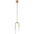 Rousseau Small Asymmetric Pendant in Antique-Burnished Brass with Seeded Glass Designer: Kelly Wearstler Fixture Height:...