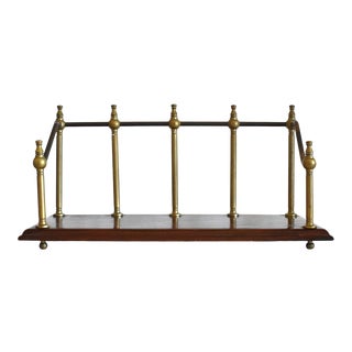 Vintage Gallery Book Rack For Sale