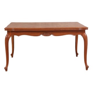 20th Century Oak English Paroquet Top Table With Cabriole Legs For Sale