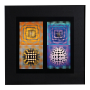 Victor Vasarely, Vp 118 Vp 108, Offset Lithograph