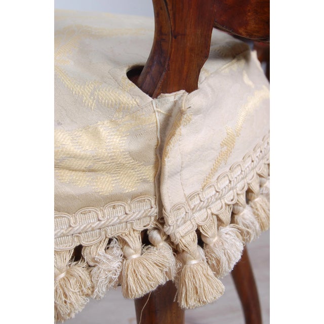 Walnut Chairs by Luigi Filippo, Italy, 1800s, Set of 4 For Sale - Image 15 of 17