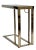 20th Century Flat Bar Chrome and Black Marble Top Cantilever Side Tables, Pair For Sale In Philadelphia - Image 6 of 10