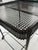 Mathieu Matégot Metal Bar Cart, Glass Lower Shelf, Pleated Apron, France, 1950s For Sale - Image 17 of 17
