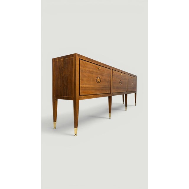 Mid-Century Modern Italian Inlayed Sideboard by Paolo Buffa, 1950s For Sale - Image 9 of 18