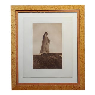 Edward Curtis -North American Indian Cowichan Girl -1912 Photogravure For Sale