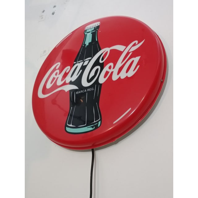 Illuminated Coca-Cola Sign, 1997 For Sale - Image 4 of 11