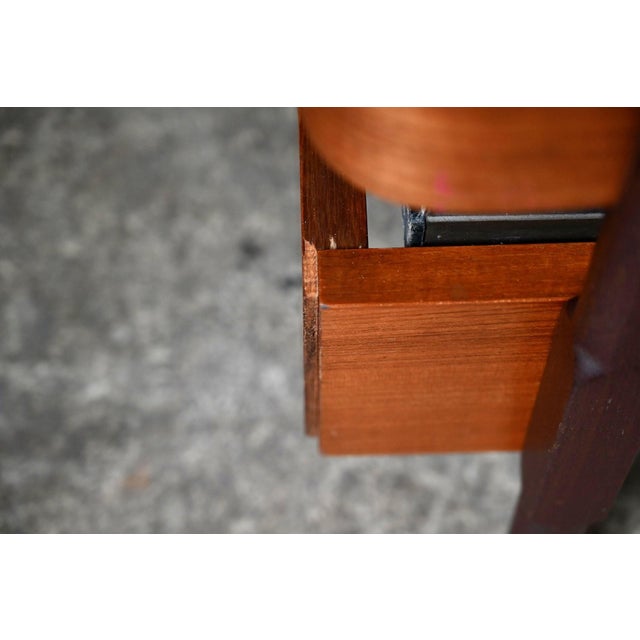 Mid-Century Modern Teak Single Bed attributed to Fratelli Proserpio, 1960s For Sale - Image 11 of 12