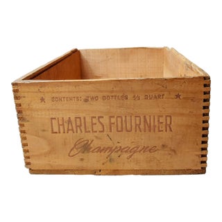 Late 19th Century Charles Fournier Champagne Crate For Sale