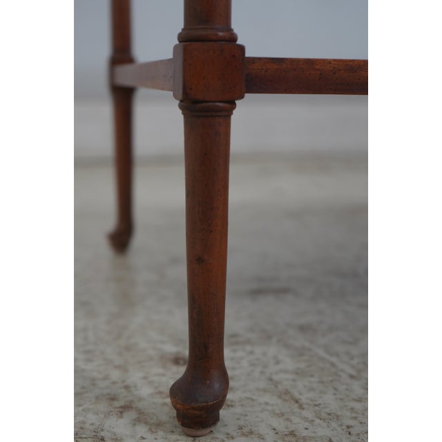 Baker 8 Leg George III Walnut Console Table For Sale - Image 10 of 13