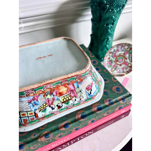 Rose Antique Rose Medallion Covered Tureen For Sale - Image 8 of 10