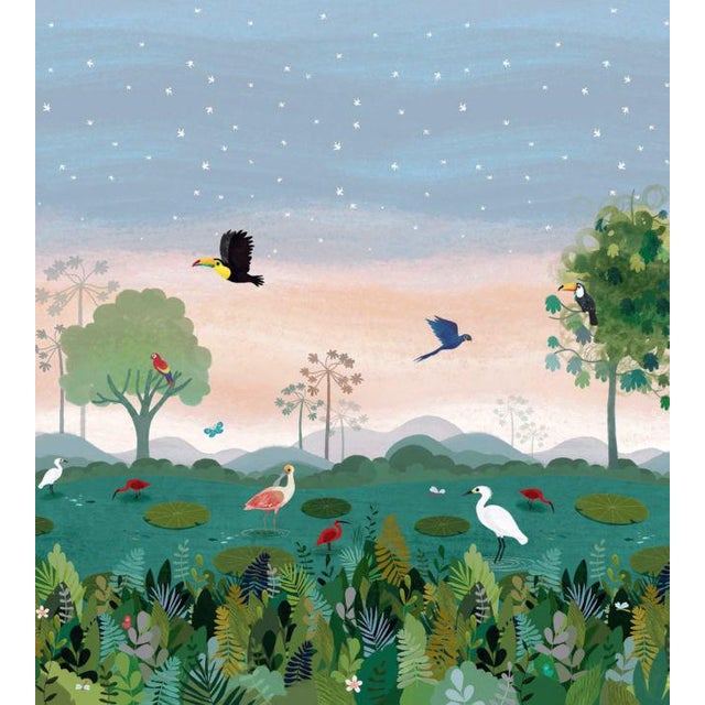 Dusky Amazon Wall Mural Wallpaper by Villa Nova Sample Chairish