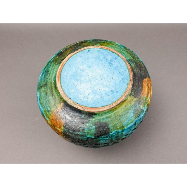Ceramic Mid 20th Century Alvino Bagni Italy for Raymor Sea Garden Mid Century Modern Art Pottery Vase For Sale - Image 7 of 9