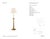 Chapman & Myers by Visual Comfort Signature Swedish Column Buffet Lamp in Antique-Burnished Brass with Linen Shade...