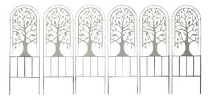 1960s Set of Metal Garden Tree and Bird Trellises - 21 Pieces