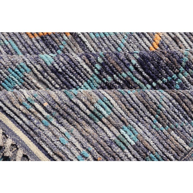 Modern Hand-Knotted Rug With All-Over Geometric Moroccan Design by Keivan Woven Arts For Sale - Image 11 of 12