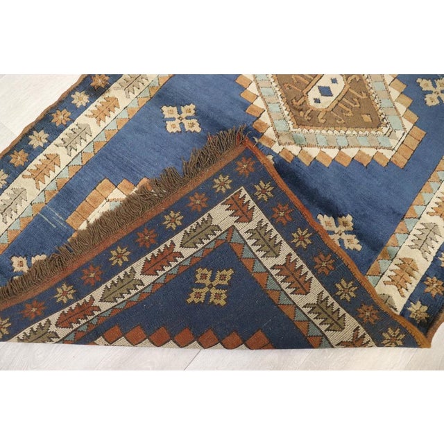 Vintage Turkish Hand Knotted Rug, 1950s For Sale - Image 12 of 17