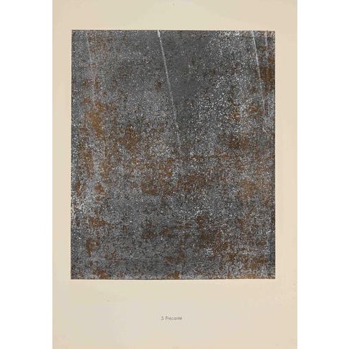 Precarite is an original lithograph on watermarked paper "Arc". Abstract composition by the French artist Jean Dubuffet....
