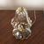 Bell-Flower Murano Glass and Brass Table Lamps from Barovier, Italy, 1940s, Set of 2 For Sale - Image 15 of 16