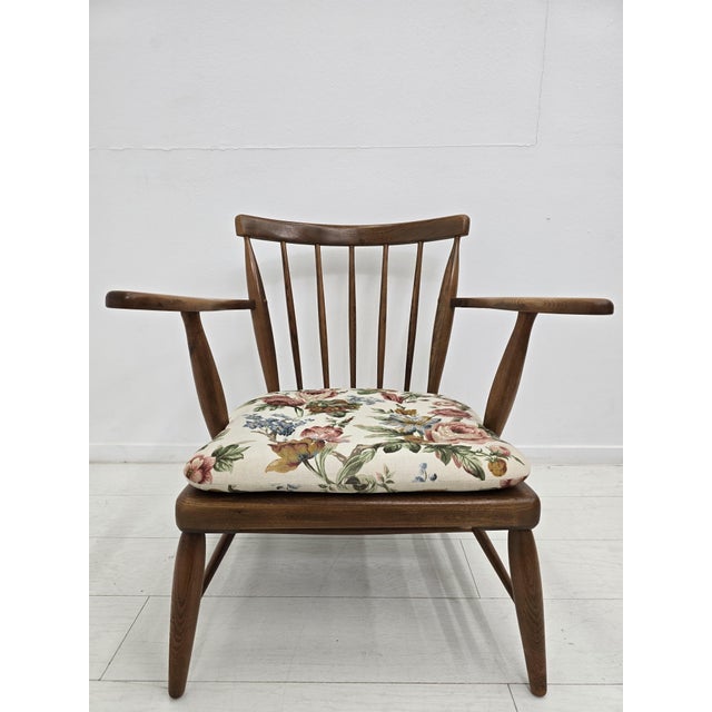 Mid-Century Modern Lounge Chairs with Floral Fabric by Anna-Lülja Praun, Austria, 1950s, Set of 3 For Sale - Image 15 of 18